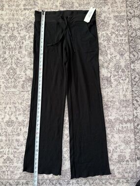 Calvin Klein Black Sweatpant Wide-Leg Lounge Pants Size Large Women’s NWT